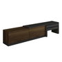 Hanah Home Nest Soporte para TV Antracita y Nogal Antiguo